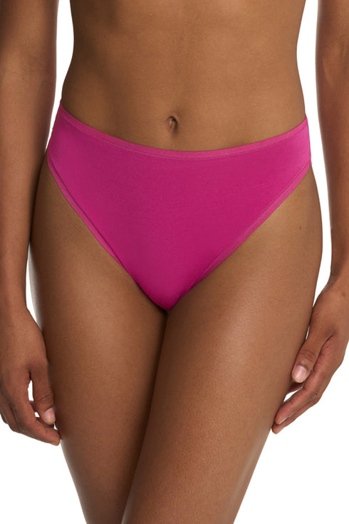 Natori Bliss Bare Cotton High Cut Brief